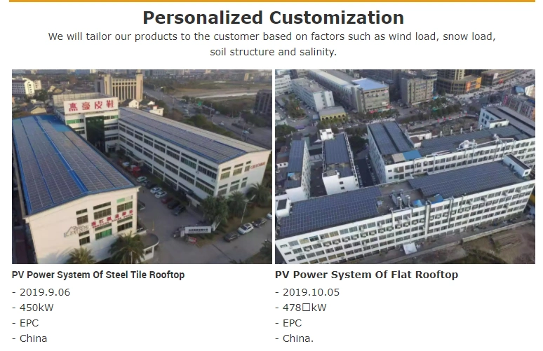 Rooftop Solar Mounting Kit Bracket PV System