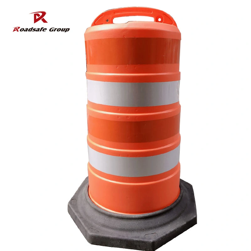 Reflective PE Traffic Barrel Road Crash Safety Barrier Traffic Drum