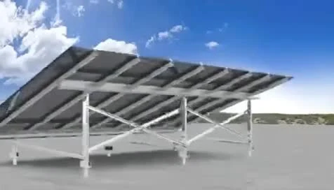 Bodenmontiertes Solar-PV-Anlagensystem mit Pfahl-Solarschraube aus Kohlenstoffstahl