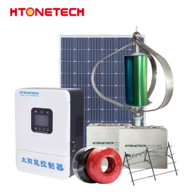 Htonetech stellt feste Mono-Solarmodule her, Wind- und Solarstrom-Kits, China-Hybrid-Windenergiesystem mit Windturbine und Solarpanel-Laderegler